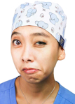 Picture of Dr.Woof Scrubs Jang & Fox — Little Eleph Scrub Cap (SC-001-LE)
