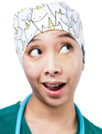Picture of Dr.Woof Scrubs Unicorns Scrub Cap (SC-001-US)
