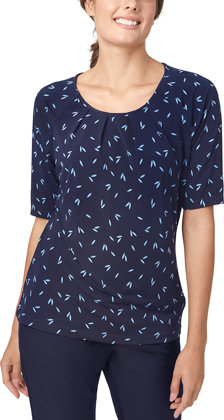 Picture of City Collection Womens Petal Print Raglan Blouse (CC-2277)