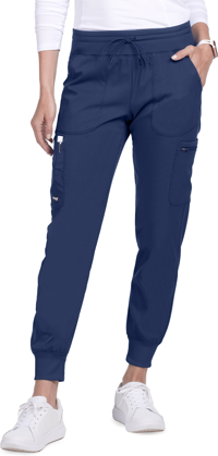 Picture of Grey's Anatomy Womens Spandex Stretch Drawstring Cargo Jogger Pants - Tall Indigo Size M (GRSP527T)