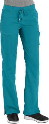Picture of Grey's Anatomy Womens Destination 6 Pocket Cargo Pants Teal Size XS (GR-4277)