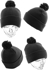 Picture of Grace Collection Plain Pull Down Pom Pom Beanie (AH734)