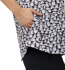 Picture of NNT Uniforms Antibacterial Petal Print Short Sleeve Tunic - Grey (CATUHU-GYT)