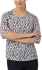 Picture of NNT Uniforms Antibacterial Petal Print 3/4 Sleeve Top - Grey (CATUFN-GYT)