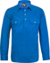 Picture of NCC Apparel Mens Lightweight Long Sleeve Half Placket Cotton Drill Shirt With Contrast Buttons (WS3029)