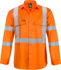 Picture of NCC Apparel Mens Hi Vis Long Sleeve Shirt With X Pattern And CSR Reflective Tape (WS3222)