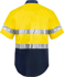 Picture of NCC Apparel Mens Hi Vis Two Tone Short Sleeve Cotton Drill Shirt With CSR Reflective Tape (WS4001)