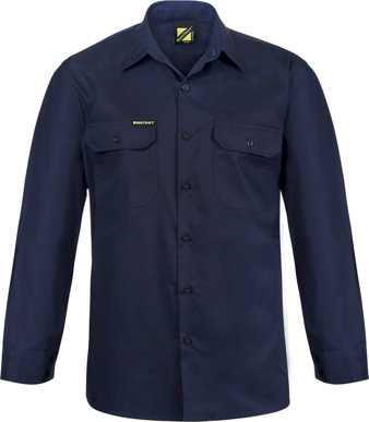 Picture of NCC Apparel Mens Lightweight Long Sleeve Vented Cotton Drill Shirt (WS4011)