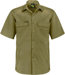 Picture of NCC Apparel Mens Lightweight Short Sleeve Vented Cotton Drill Shirt (WS4012)