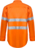 Picture of NCC Apparel Mens Lightweight Hi Vis Long Sleeve Vented Cotton Drill Shirt With CSR Reflective Tape (WS4131)