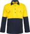 Picture of NCC Apparel Mens Lightweight Hi Vis Two Tone Half Placket Vented Cotton Drill Shirt With Semi Gusset Sleeves (WS4255)