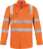 Picture of NCC Apparel Mens Lightweight Hi Vis Vented Cotton Drill Shirt With Semi Gusset And Shoulder Pattern CSR Reflective Tape (WS6011)