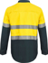 Picture of NCC Apparel Mens Lightweight Hi Vis Two Tone Half Placket Vented Cotton Drill Shirt With Semi Gusset Sleeves And CSR Reflective Tape (WS6032)