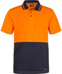 Picture of NCC Apparel Mens Hi Vis Two Tone Short Sleeve Cotton Back Polo With Pocket (WSP401)