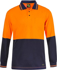 Picture of NCC Apparel Mens Hi Vis Two Tone Long Sleeve Cotton Back Polo With Pocket (WSP402)