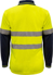 Picture of NCC Apparel Mens Hi Vis Two Tone Long Sleeve Micromesh Polo With Pocket And CSR Reflective Tape (WSP409)