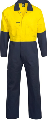 Picture of NCC Apparel Mens Hi Vis Two Tone Poly/cotton Coveralls (WC3059)