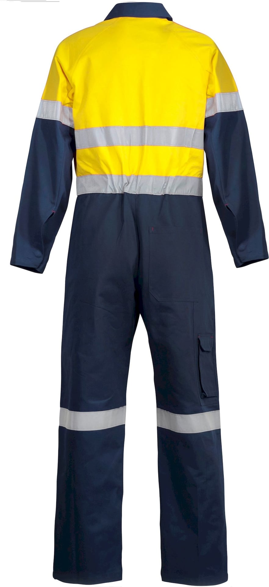 NCC Apparel Mens Hi Vis Two Tone Cotton Drill Coveralls With CSR