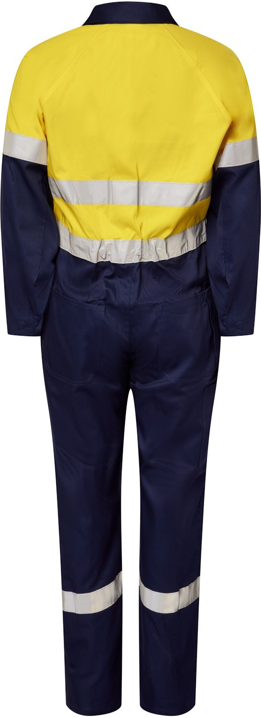 NCC Apparel Mens Light Weight Hivis Cotton Drill Coveralls With
