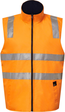 Picture of NCC Apparel Mens Vic Rail Hi Vis Reversible Fleece Reflective Vest (WW9021)