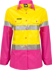 Picture of NCC Apparel Womens Lightweight Hi Vis Long Sleeve Vented Reflective Cotton Drill Shirt (WSL501)