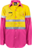 Picture of NCC Apparel Kids Lightweight Hi Vis Long Sleeve Reflective Cotton Drill Shirt (WSK125)