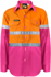 Picture of NCC Apparel Kids Lightweight Hi Vis Long Sleeve Reflective Cotton Drill Shirt (WSK125)