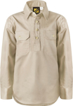 Picture of NCC Apparel Kids Lightweight Long Sleeve Closed Front Cotton Drill Shirt (WSK131)