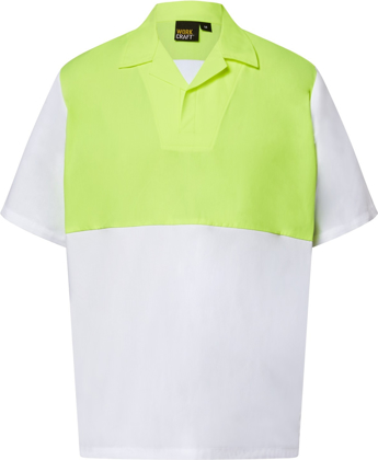 Picture of NCC Apparel Mens Hi Vis Short Sleeve Food Industry Jacshirt With Modesty Insert (WS6070)