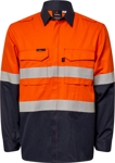 Picture of NCC Apparel Mens Torrent HRC2 Hi Vis Two Tone Open Front Shirt With Gusset Sleeves And FR Reflective Tape (FSV014A)
