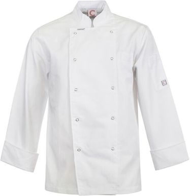 Picture of NCC Apparel Mens Executive Long Sleeve Chef Jacket With Press Studs (CJ039)