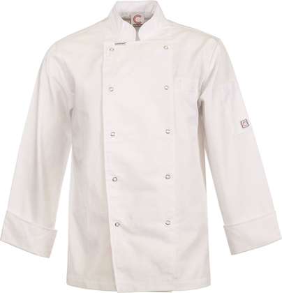 Picture of NCC Apparel Mens Lightweight Executive Long Sleeve Chef Jacket With Press Studs (CJ051)