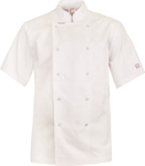 Picture of NCC Apparel Mens Lightweight Executive Short Sleeve Chef Jacket With Press Studs (CJ052)
