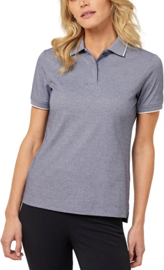 Picture of NNT Uniforms - Womens Textured Cotton Poly Short Sleeve Polo - Grey (CATUF9-GRY)