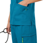 Picture of NNT Uniforms - Unisex Next-Gen Antibacterial Active Carl Scrub Top - Teal (CATRFV-TEL)