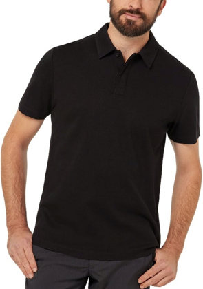 Mens Cotton Pique Polo - Black | Scrubs, Corporate, Workwear & More