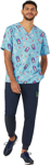Picture of NNT Uniforms Unisex Santa Pool Party Scrub Top (CATRGK-ASP)