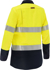 Picture of Bisley Workwear Womens Taped Hi Vis FR Vented Shirt - 185 GSM (BL8438T)