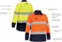 Picture of Bisley Workwear Womens Taped Hi Vis FR Vented Shirt - 185 GSM (BL8438T)