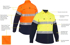 Picture of Bisley Workwear Womens Hi Vis Taped Stretch Ripstop Shirt (BL6491T)