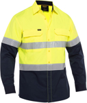 Picture of Bisley Workwear Hi Vis Taped Stretch Ripstop Shirt (BS6491T)