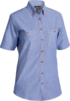 Picture of Bisley Workwear Womens Chambray Shirt (B71407L)