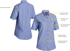 Picture of Bisley Workwear Womens Chambray Shirt (B71407L)