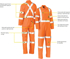 Picture of Bisley Workwear X Taped Biomotion Hi Vis Lightweight Coverall (BC6316XT)