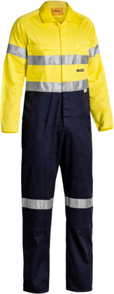 Picture of Bisley Workwear Taped Hi Vis Lightweight Coverall (BC6719TW)