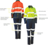 Picture of Bisley Workwear Womens Taped Hi Vis Cotton Drill Coverall (BCL6066T)