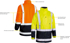 Picture of Bisley Workwear Taped Hi Vis Rain Shell Jacket (BJ6966T)