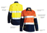 Picture of Bisley Workwear Womens Taped Hi Vis Cool Lightweight Drill Shirt (BL6696T)