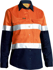 Picture of Bisley Workwear Womens Taped Hi Vis Cool Lightweight Drill Shirt (BL6896)