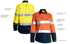 Picture of Bisley Workwear Womens Taped Hi Vis Cool Lightweight Drill Shirt (BL6896)